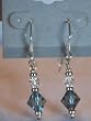 Blue & White 8M Swarovski Crystal Earrings