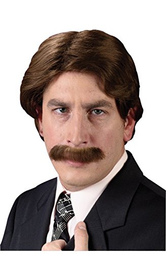 MyPartyShirtRon Burgundy 70's Wig and Mustache