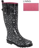 Capelli New York Shiny Tonal Glam Gems Sporty Rubber Rain Boot