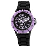 Breda Womens 2290-Black/Purple Peyton Trendy T