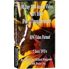 90 Day Audio Video - iPod iTunes Devotions - KJV Bible - 80 hours (7) data DVD disks by 