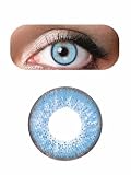 Enhanced Aqua Blue Cosmetic Coloured Contact Lenses: EU Approved [Misc.]