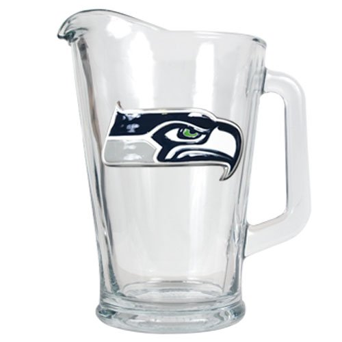 NFL Seattle Seahawks 60-Ounce Glass Pitcher - Primary Logo