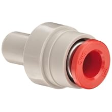 SMC KDM Series Polybutylene Terephthalate Rectangular Plug Side Multi-Connector, 1/4" Tube OD