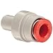 SMC KDM Series Polybutylene Terephthalate Rectangular Plug Side Multi-Connector, 1/4" Tube OD