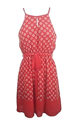 Keyhole Sleeveless Short Polyester/Silk  Dress