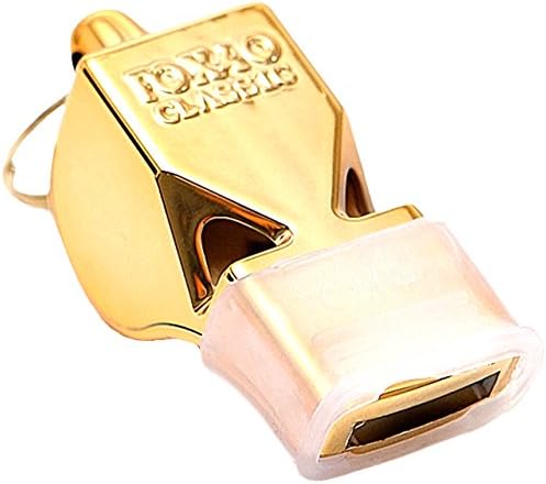 ATTOL® Color Loud Safety Survival Coach Emergency Whistle With Lanyard 01 gold