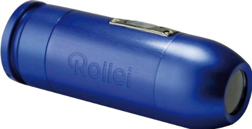 Rollei Bullet HD lite 2 HD Camcoder (5 Megapixel, 135 Grad Weitwinkel, HD-Video,10 Meter Wasserdicht, mini-USB 2.0) inkl. 4GB SD-Karte, Aluminium Gehäuse blau