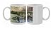 Covered wagons escaping a prairie fire Photo Mugs