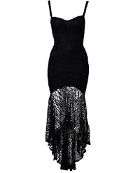 Spaghetti Strap Floral Print Polyester/Spandex 2015 Lace Party Dress/Maxi Dress 