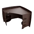 Corner Desk - Natural Oak/ Espresso