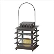 Asian Candle Pagoda Lantern Metal Tabletop Candleholder