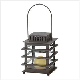 Asian Candle Pagoda Lantern Metal Tabletop Candleholder