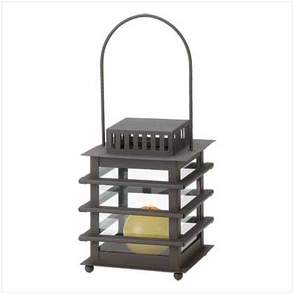Asian Candle Pagoda Lantern Metal Tabletop Candleholder