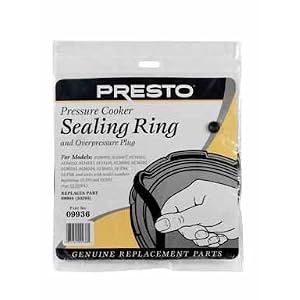 Presto Pressure Cooker Sealing Ring/Overpressure Plug Pack (4 & 6 Quart)