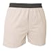 Heather Gray solid color jersey elastic waist comfortable unisex boxer boxer shorts leisure, no fly, 5 adult sizes