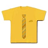 民主党鳩山首相ご愛用のゴールド（金色）の勝負ネクタイ Tシャツ(デイジー) M