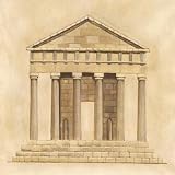 Antiquated Architecture I By Lucciano Simone. ART PRINT Size: 28 x 28 Inches