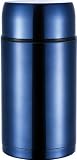 Produkt-Bild: Isolierbeh&auml;lter, Thermobeh&auml;lter, Thermosbeh&auml;lter in Blau f&uuml;r 1,2 ml Inhalt, zum Transportieren von Speisen, Edelstahl, NEU + OVP