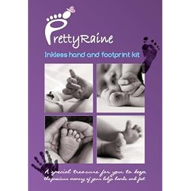 Inkless baby hand and foot print keepsake kit