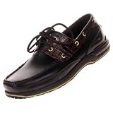 Rockport Schooner Mens Slip On Boat Shoes Oxford Leather Brown Black DMX by Reebok midsole by Rockport