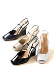 Patent Peep-Toe Wedges