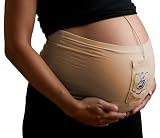 Sound Beginnings Belly Band The Best Way to Share Music with Baby in the Womb (Nude, Size C)