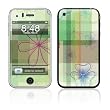 Plaid Flower Design Decorative Skin Decal Sticker for Apple 3G iPhone/ Apple iPhone 3GS 3G S