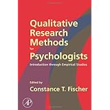 qualitative research methods for psychologists introduction through empirical studies