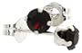 January Birthstone Garnet-Colored 4 mm (0.25 ct. each) Swarovski Crystal, Sterling Silver Stud Earrings