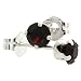 January Birthstone Garnet-Colored 4 mm (0.25 ct. each) Swarovski Crystal, Sterling Silver Stud Earrings