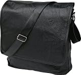 (C) LEATHER MESSENGER BAG