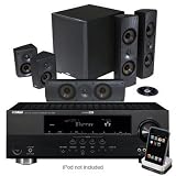 Yamaha RXV565BL Receiver, YDS11SL Dock & Paradigm Cinema 110 CT System (Bundle)