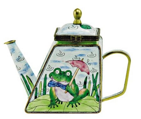 Best Cheap Kelvin Chen Enameled Miniature Tea Pot - Frog on Lily Pad