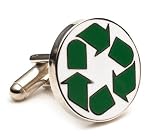 Recycle Symbol Recycling Cufflinks Cuff Links