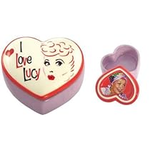 Large & Small Set of I Love Lucy Rumba Design Jewelry Trinket Box