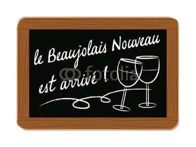 Wallmonkeys Peel and Stick Wall Decals - Ardoise Beaujolais Nouveau - 60