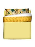 Tele d'autore by MANIFATTURE COTONIERE Juego De Sábanas Klimt Il Bacio (Oro/Multicolor)