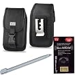 Heavy Duty Industrial Strength Rugged Case with Metal Clip and Belt loop for Casio G'zone Commando and Antenna Booster