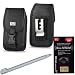 Heavy Duty Industrial Strength Rugged Case with Metal Clip and Belt loop for Casio G'zone Commando and Antenna Booster