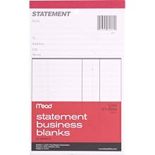 Mead Statement Business Blanks, 1 Notebook, 54 Sheets (64900)