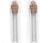 MINIATURE GLASS BOTTLE with STOPPER and LOOPS -straight vial tube