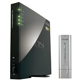 Corega Draft 11n準拠(11g/b)規格対応 無線LANルーター 有線ポートオールギガ対応 USBポート搭載 WPS搭載 無線LAN USBアダプタセット CG-WLR300GNH-U
