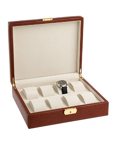 Rothenschild Accessories RS-14914 B Watch Box For 8 Watches Brown Leather