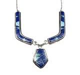 Sterling Silver Southwestern Inlayed Necklace