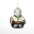 Dallas Stars NHL Glass Snowman Ornament (5.5")