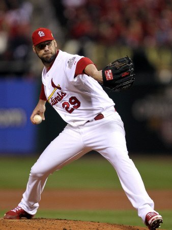2011 World Series Game 7 - Rangers v Cardinals, St Louis, MO - October 28: Chris Carpenter Photographic Poster Print by Ezra Shaw, 42x56