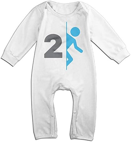 OLGB Newborn Portal 2 Video Game Logo Long Sleeve Climbing Clothes 12 Months