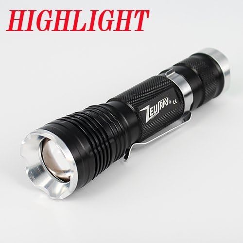 Zeusray EDC120 Copper Solid Pill 980 Lumen Zoom Cree XM-L2 LED Flashlight Torch by Zeusray