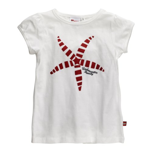 Lego Wear M&auml;dchen T-Shirt 13419 TABITA 405 - T-SHIRT S/S, Gr. 128, Wei&szlig; (WHITE) Preisvergleich